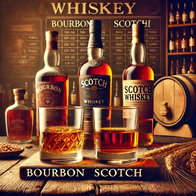 Bourbon vs. Scotch whiskey