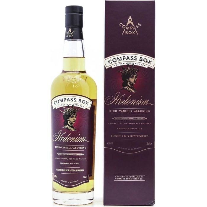 Compass Box Hedonism Blended Grain Scotch Whisky - 70cl 43%