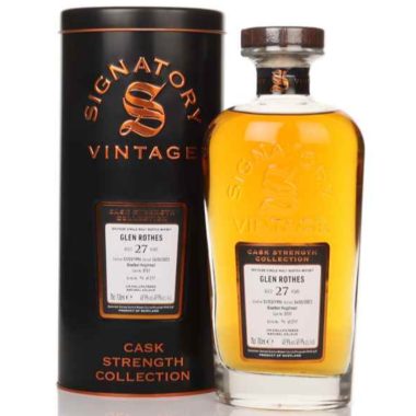 Glenrothes 27 Year Old 1996 Signatory Cask Strength Single Malt Scotch Whisky - 70cl 49.9%