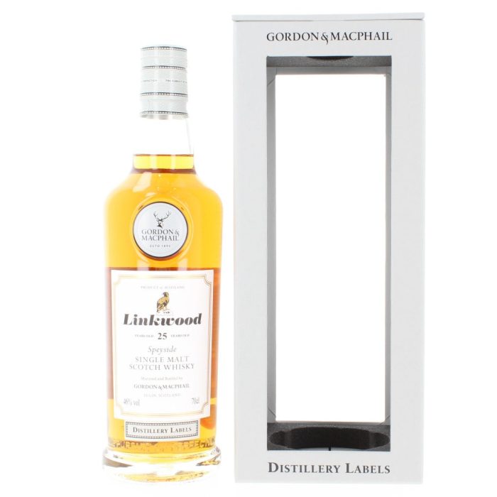 Linkwood 25 Year Old Distillery Label Gordon & MacPhail Single Malt Scotch Whisky - 70cl 46%