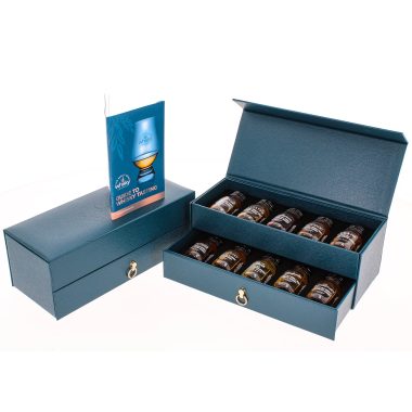 Premium Whisky Tasting Gift Box for the Whisky Aficionado. 10 Malts to try with Whisky Tasting Guide - 10 X 3cl - 42%