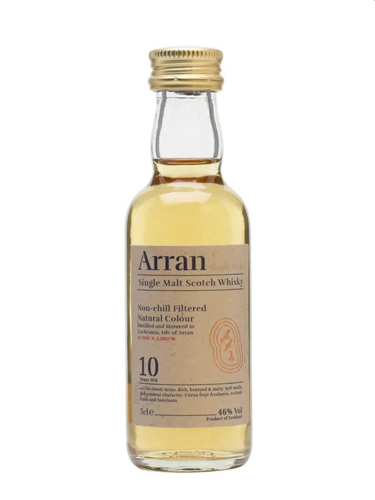 Arran 10 Year Old Malt Miniature Island Single Malt Scotch Whisky