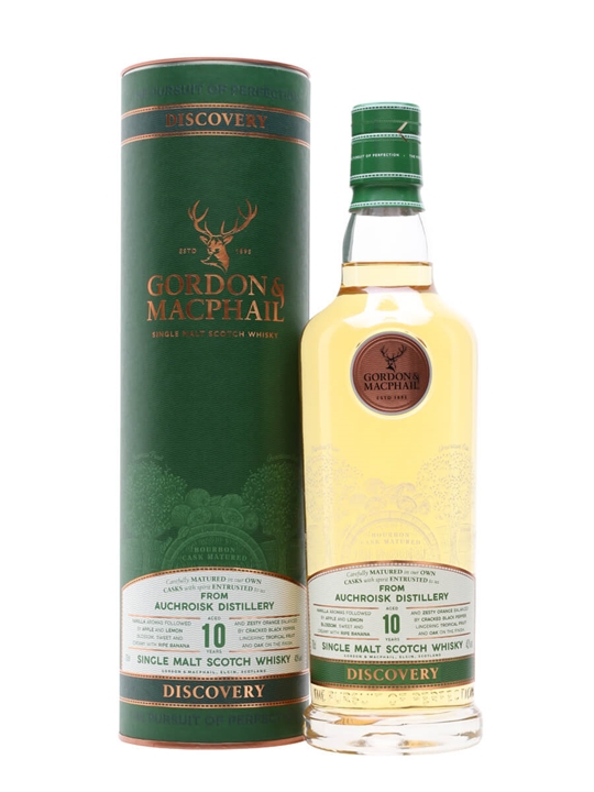 Auchroisk 10 Year Old / Bourbon Cask / Gordon & MacPhail Discovery Speyside Whisky