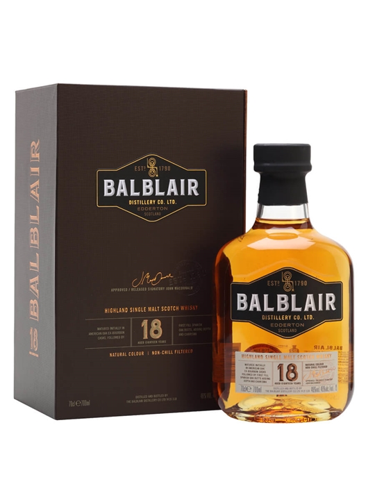 Balblair 18 Year Old Highland Single Malt Scotch Whisky