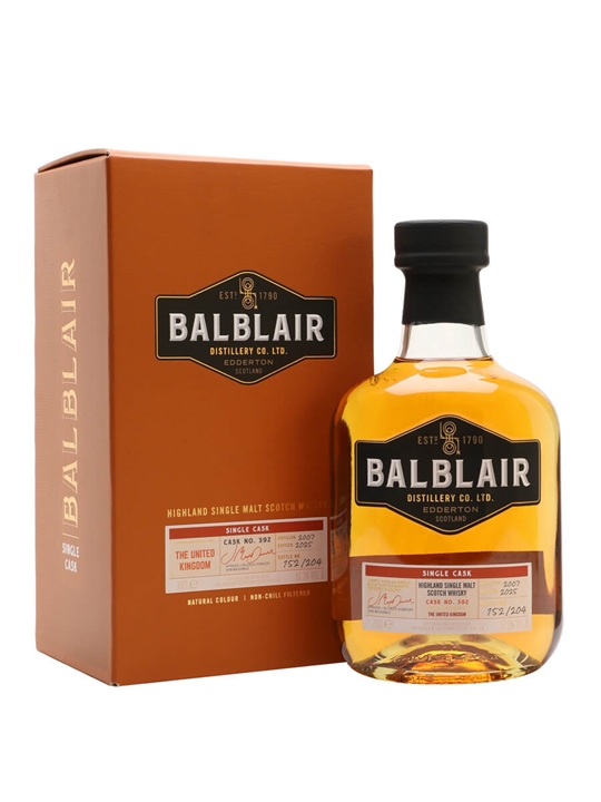Balblair 2007 / Single Cask 392 / Bot.2025 Highland Whisky