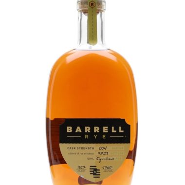 Barrell Rye Whiskey Batch 004 American Rye Whiskey