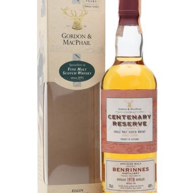 Benrinnes 1978 / Bot.1995 / Centenary Reserve / Gordon & MacPhail Speyside Whisky