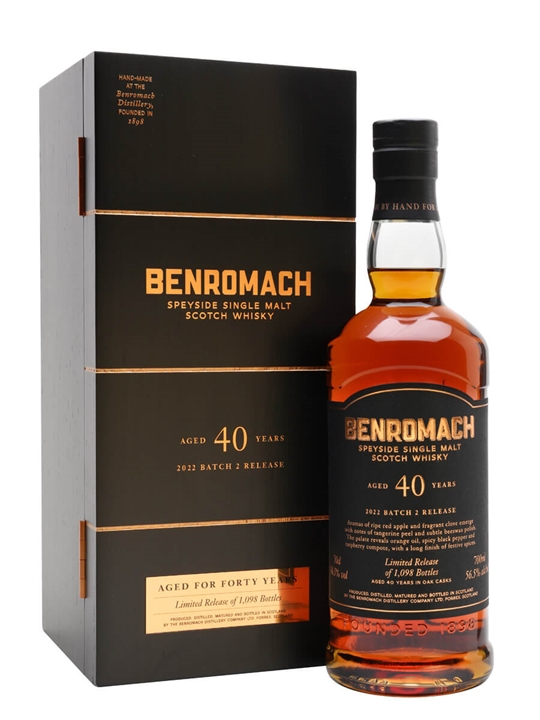 Benromach 40 Year Old / 2022 Batch 2 Release Speyside Whisky
