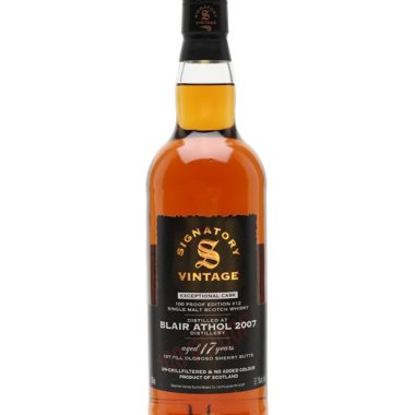 Blair Athol 2007 / 17 Year Old / 100 Proof Exceptional Edition 12 / Signatory Highland Whisky