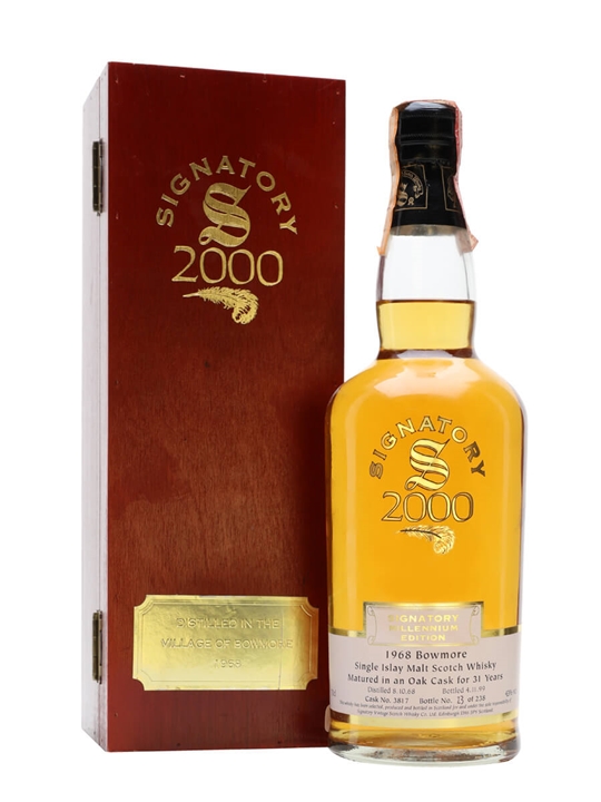 Bowmore 1968 / 31 Year Old / Millennium Edition / Cask #3817 / Signatory Islay Whisky