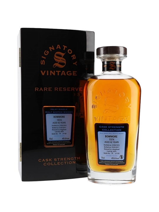 Bowmore 1974 / 42 Year Old / Sherry Cask #4435 / Signatory Islay Whisky