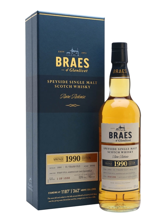 Braes of Glenlivet 1990 / 31 Year Old / Secret Speyside Speyside Whisky
