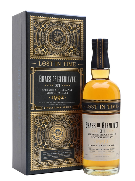 Braes of Glenlivet 1992 / 31 Year Old / Cask 111566 / Lost In Time Series Speyside Whisky