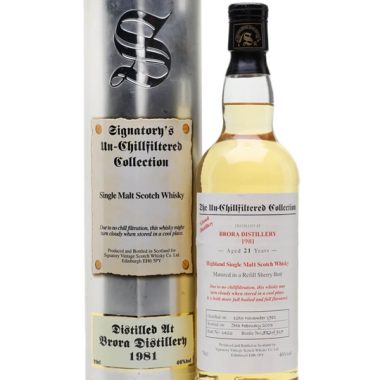 Brora 1981 / 21 Year Old / Signatory Highland Whisky