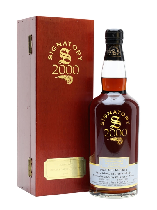 Bruichladdich 1967 / 32 Year Old / Sherry Cask / Cask #161 / Signatory Islay Whisky
