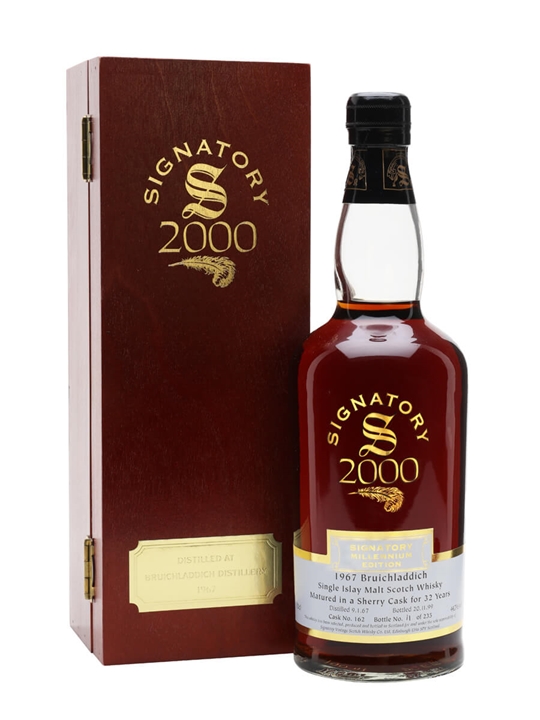 Bruichladdich 1967 / 32 Year Old / Sherry Cask / Cask #162 / Signatory Islay Whisky
