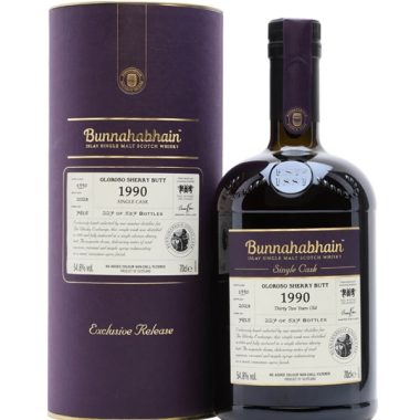 Bunnahabhain 1990 / 32 Year Old / Oloroso Butt /Exclusive to The Whisky Exchange Islay Whisky