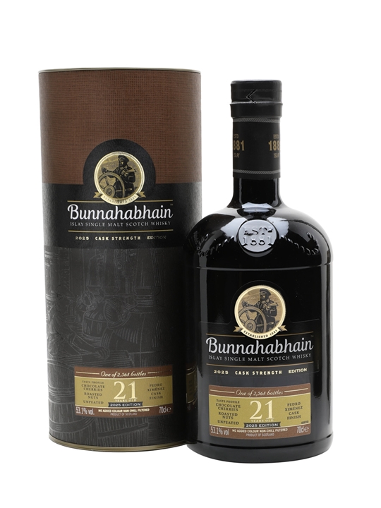 Bunnahabhain 21 Year Old Cask Strength / 2025 Release Islay Whisky