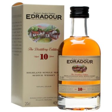 Edradour 10 Year Old / Small Bottle Highland Single Malt Scotch Whisky