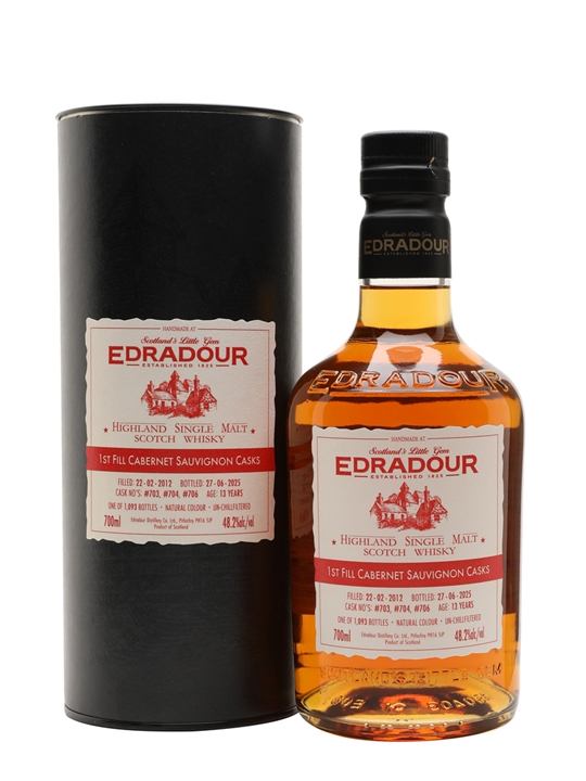 Edradour 2012 / 13 Year Old / Michael Eppan Cabernet Sauvignon Highland Whisky