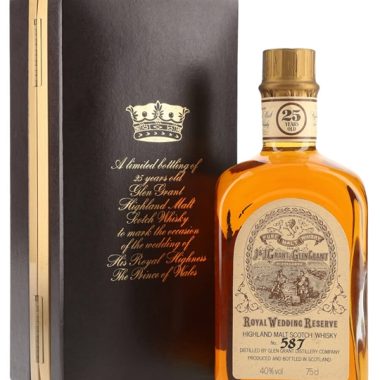 Glen Grant 25 Year Old / Royal Wedding Reserve Speyside Whisky