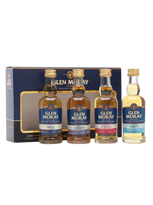 Glen Moray Classic Range Miniature Gift Set / 4x5cl Speyside Whisky