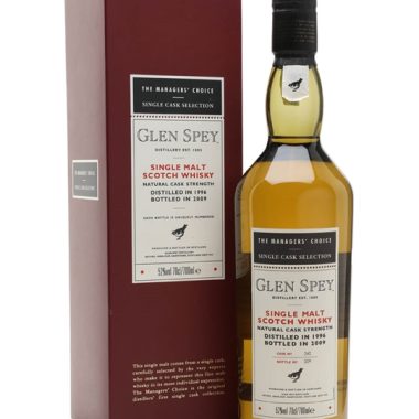 Glen Spey 1996 / Bot.2009 / Managers' Choice Speyside Whisky