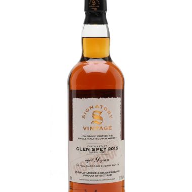 Glen Spey 2015 / 9 Year Old / 100 Proof Edition #37 / Signatory Speyside Whisky