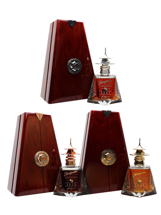 Glenfarclas Pagoda Trilogy / Gold, Silver & Bronze Highland Whisky 1 Glenfarclas Pagoda Trilogy / Gold, Silver & Bronze Highland Whisky