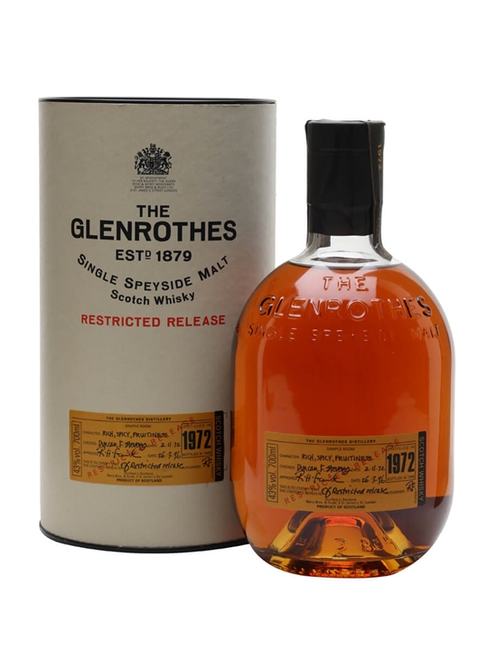 Glenrothes 1972 / 23 Year Old Speyside Single Malt Scotch Whisky