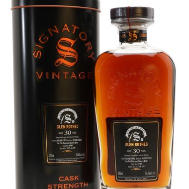 Glenrothes 1995 / 30 Year Old / Cask 6980 / Signatory Symington's Choice Speyside Whisky