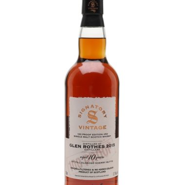 Glenrothes 2015 / 10 Year Old / 100 Proof Edition #50 / Signatory Speyside Whisky