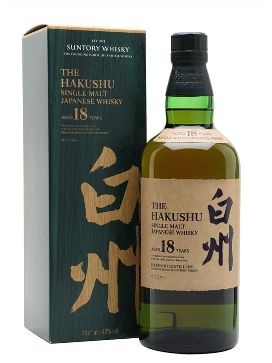 Hakushu 18 Year Old Japanese Single Malt Whisky