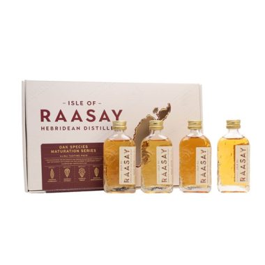 Isle of Raasay Oak Species Maturation Series Miniature Set / 4x5cl Island Whisky