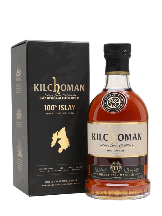 Kilchoman 11 Year Old 100% Islay / Sherry Cask Matured Islay Whisky