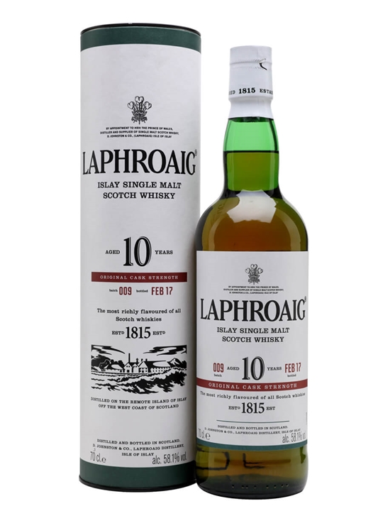 Laphroaig 10 Year Old Cask Strength / Batch 009 / Bot.2017 Islay Whisky