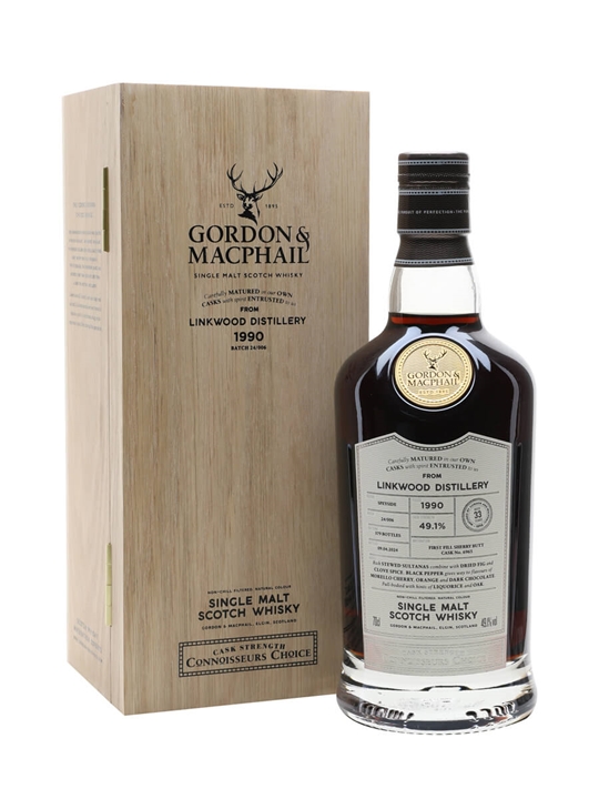 Linkwood 1990 / 33 Year Old / Cask #6965 / Connoisseurs Choice Speyside Whisky