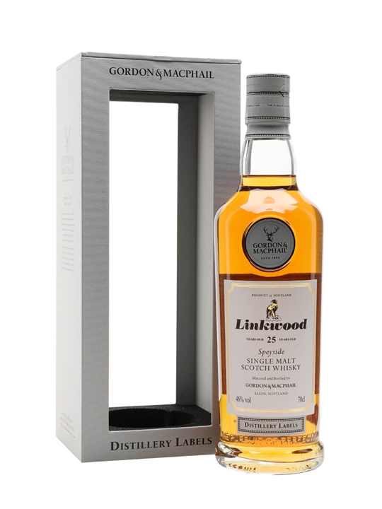 Linkwood 25 Year Old / Gordon & MacPhail Distillery Labels Speyside Whisky