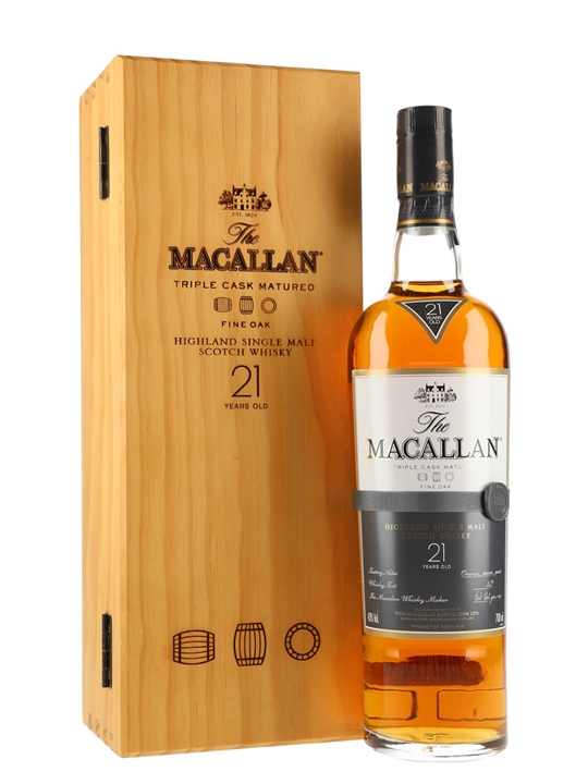 Macallan 21 Year Old / Fine Oak Speyside Single Malt Scotch Whisky