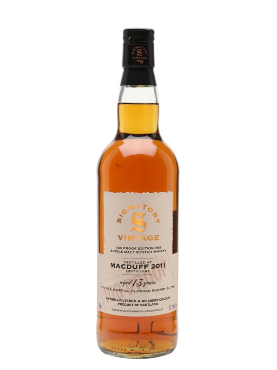 Macduff 2011 / 13 Year Old / 100 Proof Edition #55 / Signatory Highland Whisky