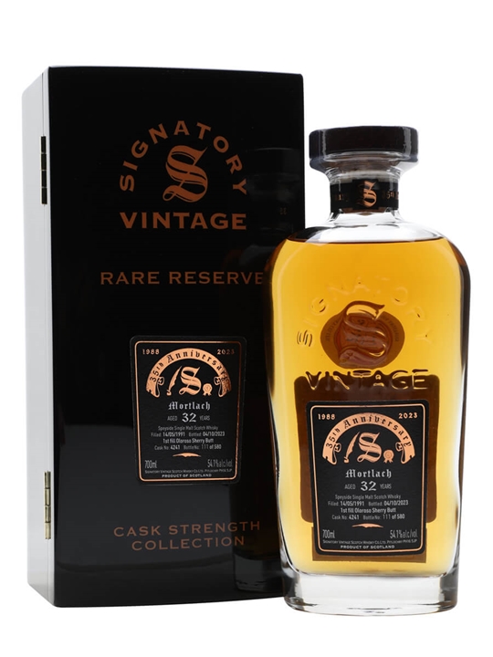 Mortlach 1991 / 32 Year Old / Signatory 35th Anniversary Speyside Whisky