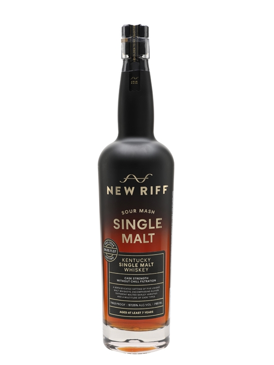 New Riff Kentucky Sour Mash Single Malt Kentucky Single Malt Whiskey