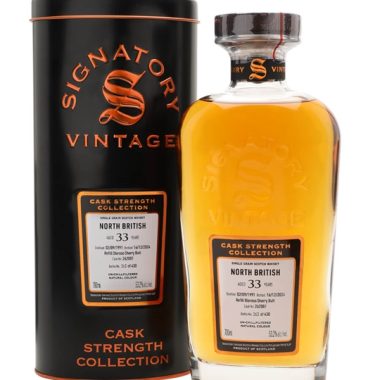 North British 1991 / 33 Year Old / Oloroso Cask 262087 / Signatory Single Whisky