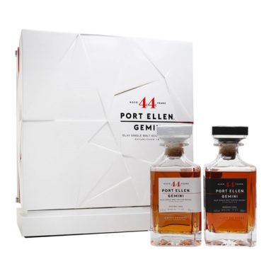 Port Ellen 1978 / 44 Year Old Gemini Set / Original Cask & Remnant Cask Islay Whisky
