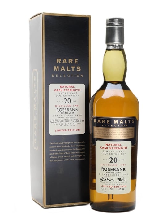 Rosebank 1981 / 20 Year Old / Rare Malts Lowland Whisky