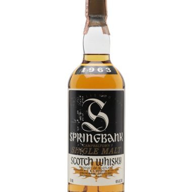 Springbank 1963 / Bot.1980s Campbeltown Single Malt Scotch Whisky