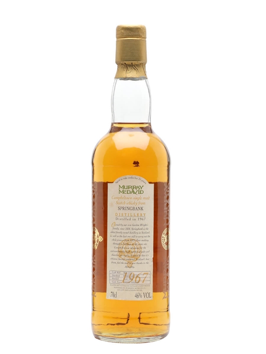 Springbank 1967 / 31 Year Old / Cask #1314 / Murray McDavid Campbeltown Whisky