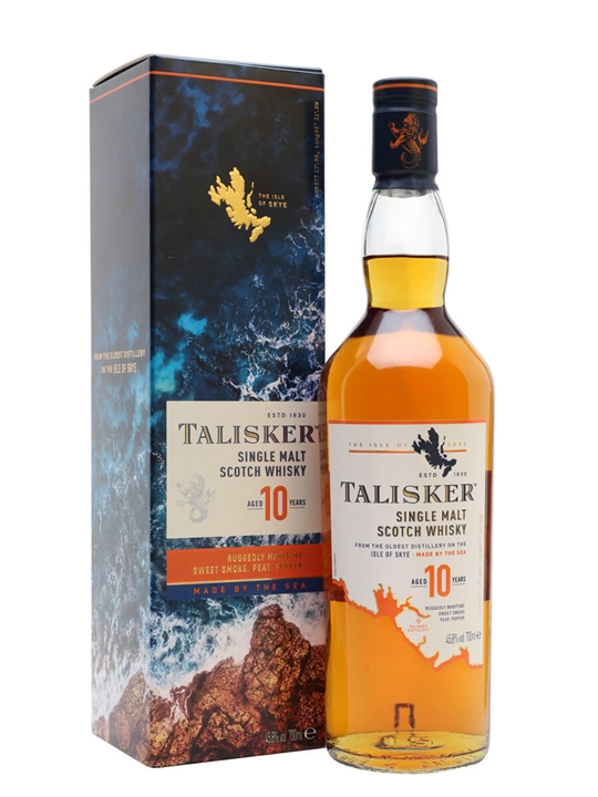 Talisker 10 Year Old Island Single Malt Scotch Whisky