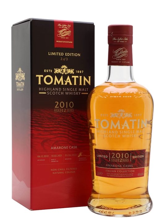 Tomatin 2010 / Amarone Finish / Italian Collection Highland Whisky