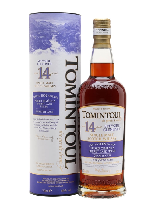 Tomintoul 2009 / 14 Year Old / PX Quarter Cask Finish Speyside Whisky